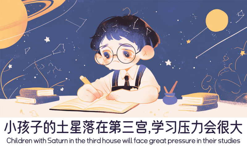 土星落在第三宫的孩子的学习压力