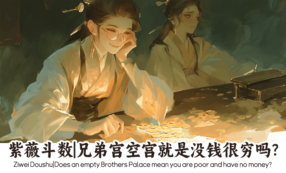 紫薇斗数|兄弟宫空宫就是没钱很穷吗?