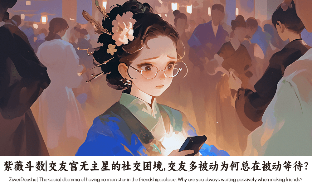 紫薇斗数｜交友宫无主星的社交困境，交友多被动为何总在被动等待？