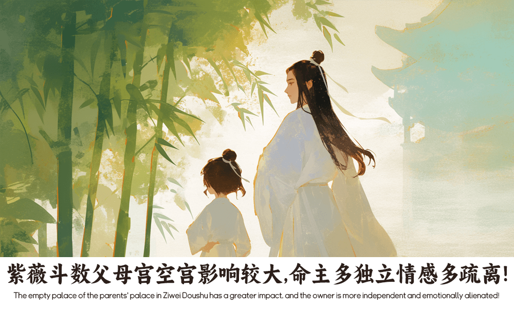 紫薇斗数父母宫空宫影响较大，命主多独立情感多疏离！