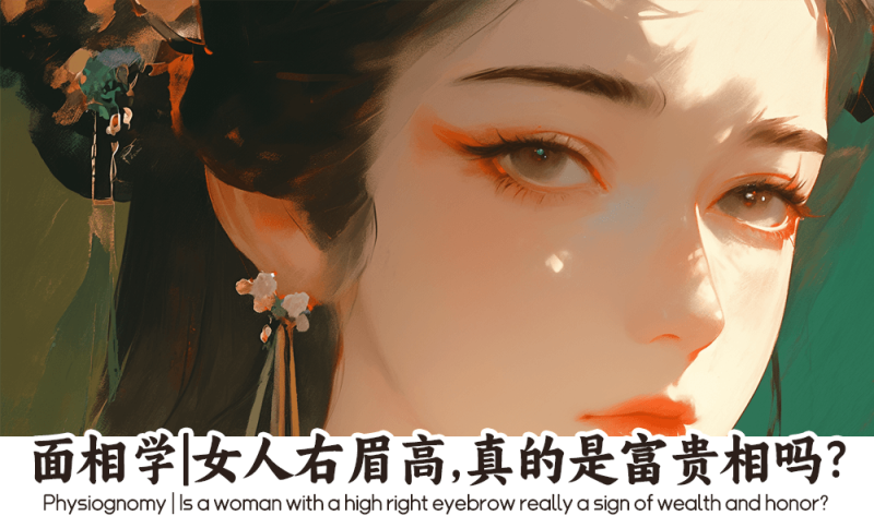 女人右眉高