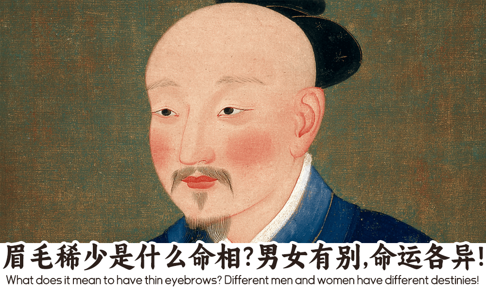 眉毛稀少是什么命相？男女有别，命运各异！