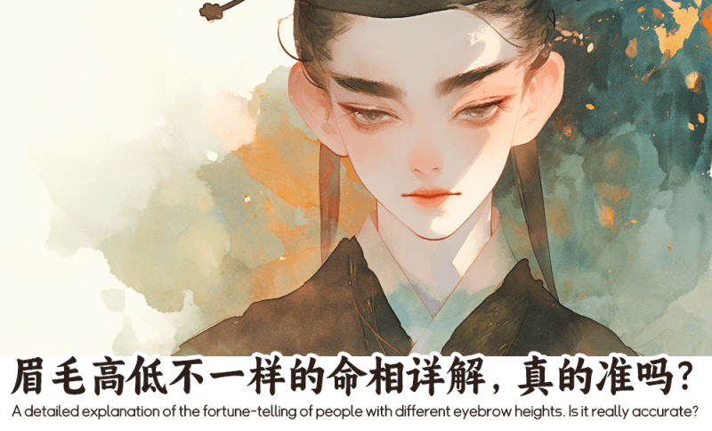 眉毛高低不一