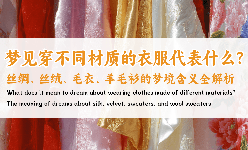梦见穿不同材质的衣服代表什么？丝绸、丝绒、毛衣、羊毛衫的梦境含义全解析