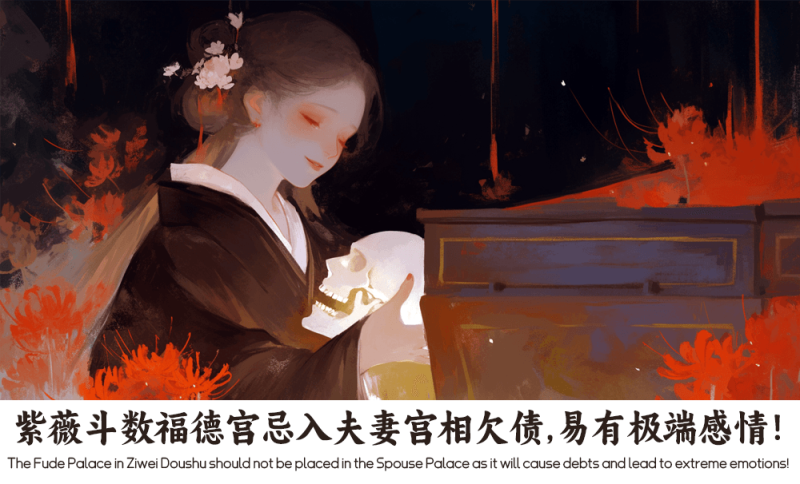 紫薇斗数福德宫忌入夫妻宫