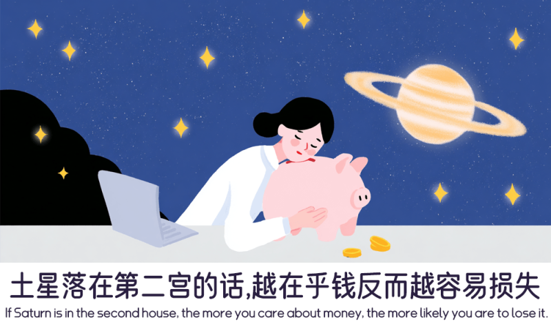 土星落在第二宫的财富