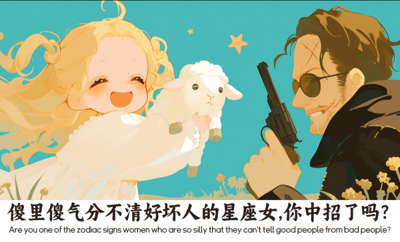 傻里傻气分不清好坏人的星座女