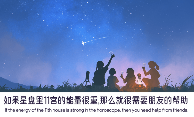如果星盘里11宫的能量很重