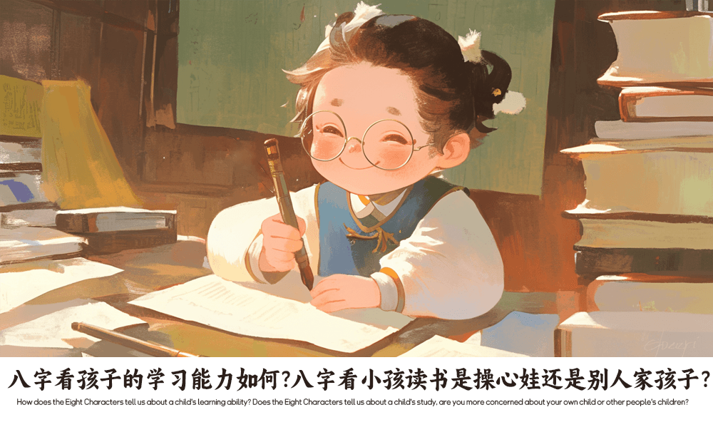 八字看孩子的学习能力如何？八字看小孩读书是操心娃还是别人家孩子？