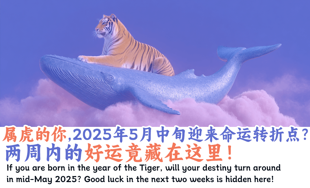 属虎的你，2025年5月中旬迎来命运转折点？两周内的好运竟藏在这里！