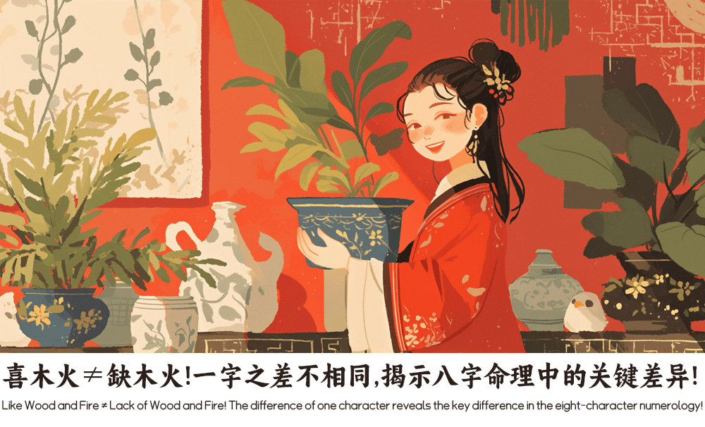 喜木火≠缺木火！一字之差不相同，揭示八字命理中的关键差异！