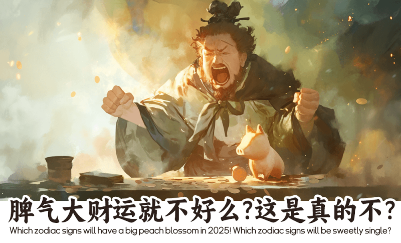 脾气大财运就不好