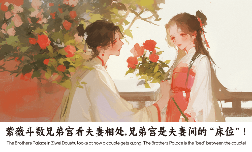 紫薇斗数兄弟宫看夫妻相处，兄弟宫是夫妻间的“床位”！