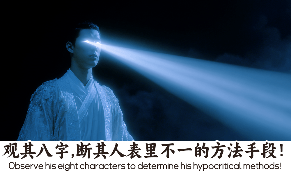 观其八字，断其人表里不一的方法手段！