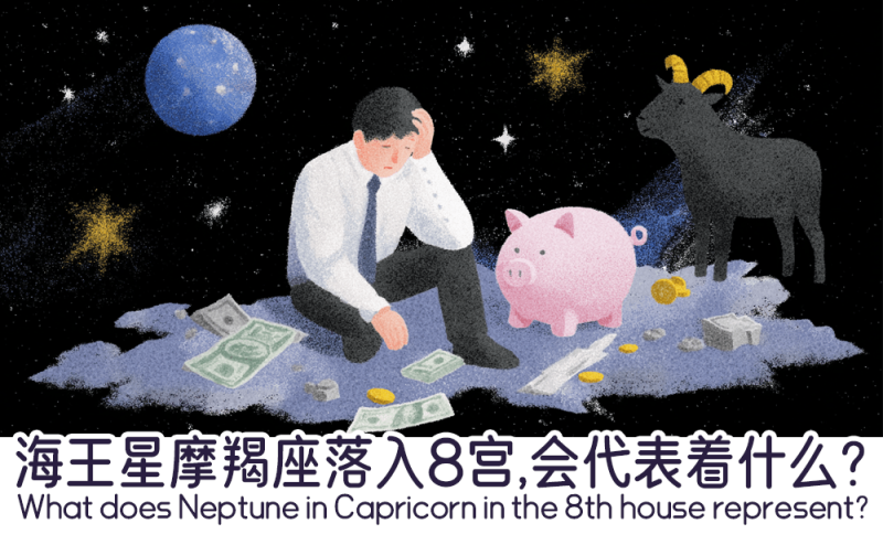 海王星摩羯座落入8宫代表什么