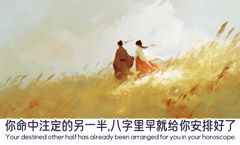 八字组合预示了命中注定的另一半