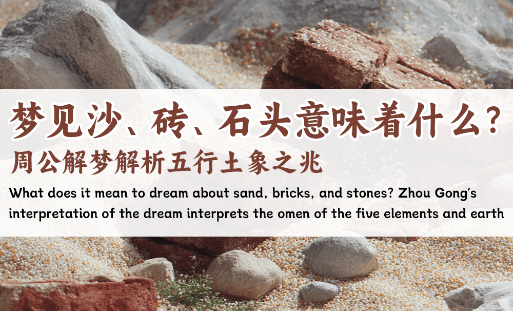 梦见沙、砖、石头意味着什么？周公解梦解析五行土象之兆