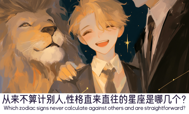从来不算计别人，性格直来直往的星座