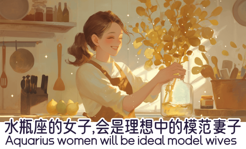 水瓶座的女子会是理想中的模范妻子