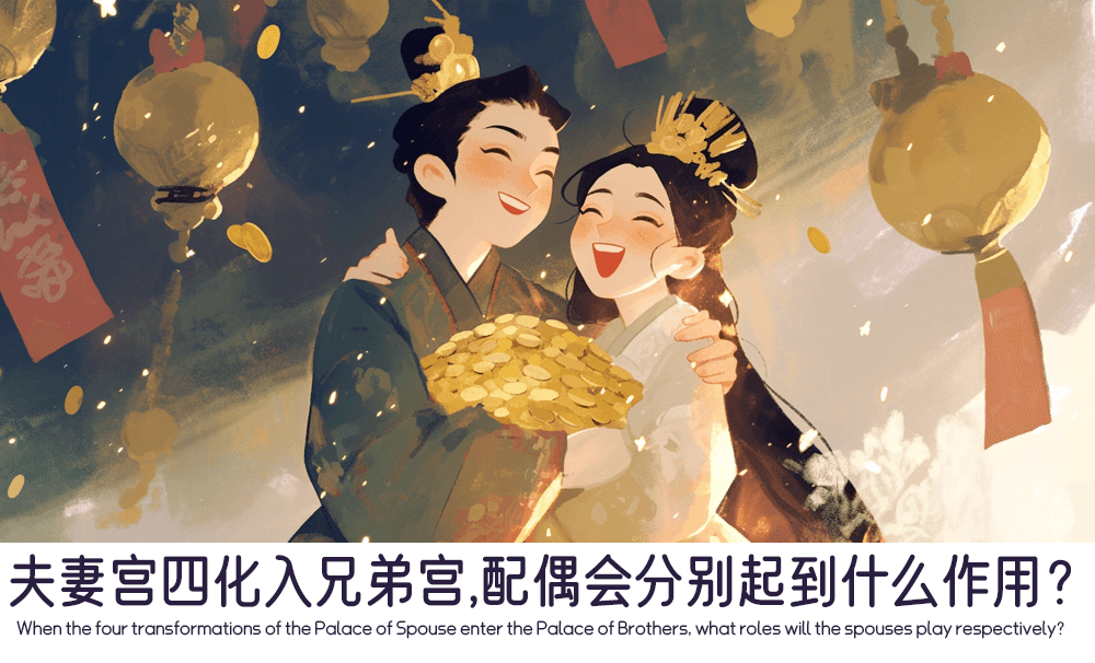 夫妻宫四化入兄弟宫，配偶会分别起到什么作用？