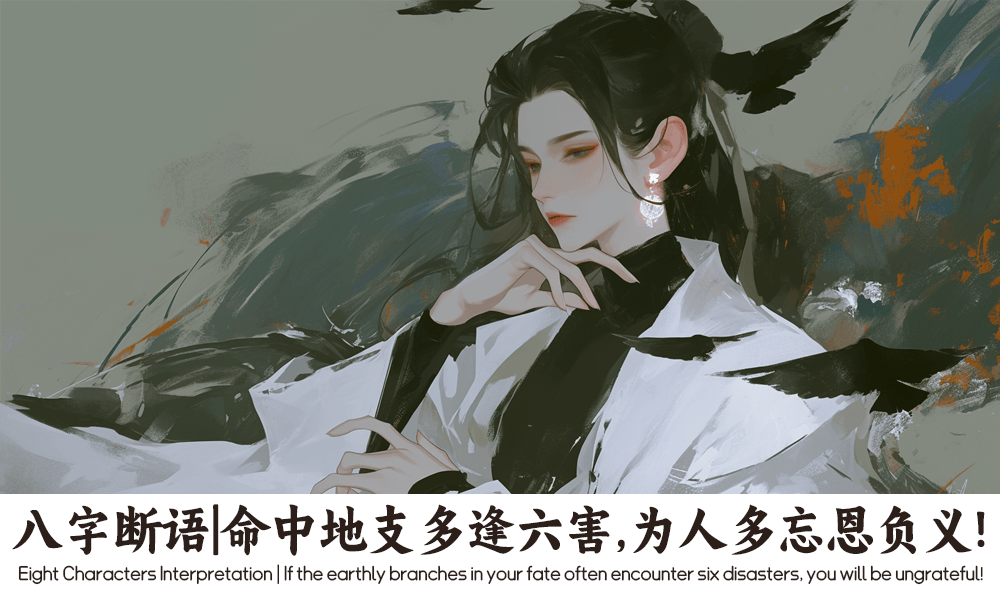 八字断语|命中地支多逢六害，为人多忘恩负义!