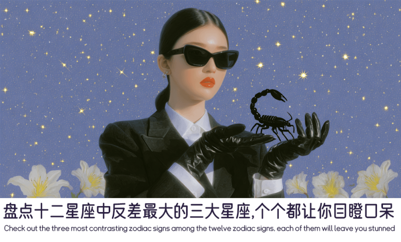 十二星座中反差最大的星座