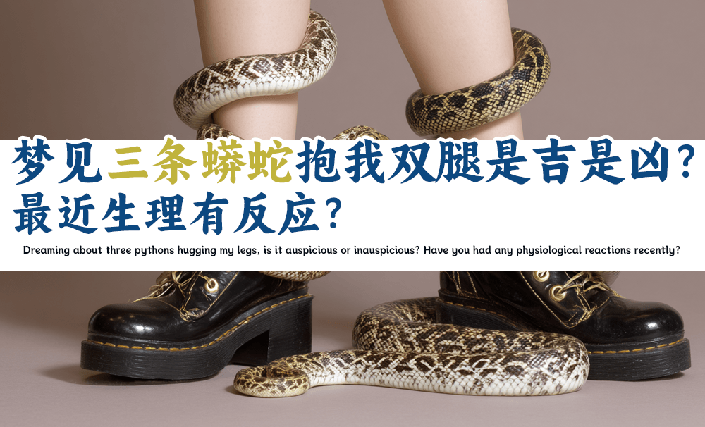 梦见三条蟒蛇抱我双腿是吉是凶？最近生理有反应？