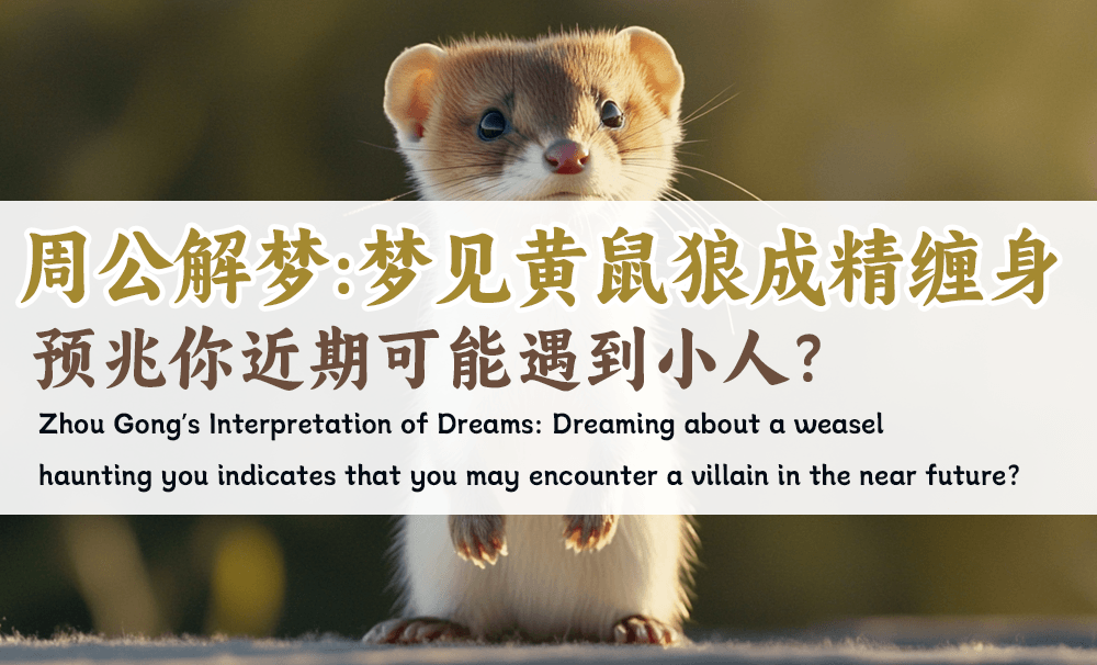 周公解梦：梦见黄鼠狼成精缠身，预兆你近期可能遇到小人？