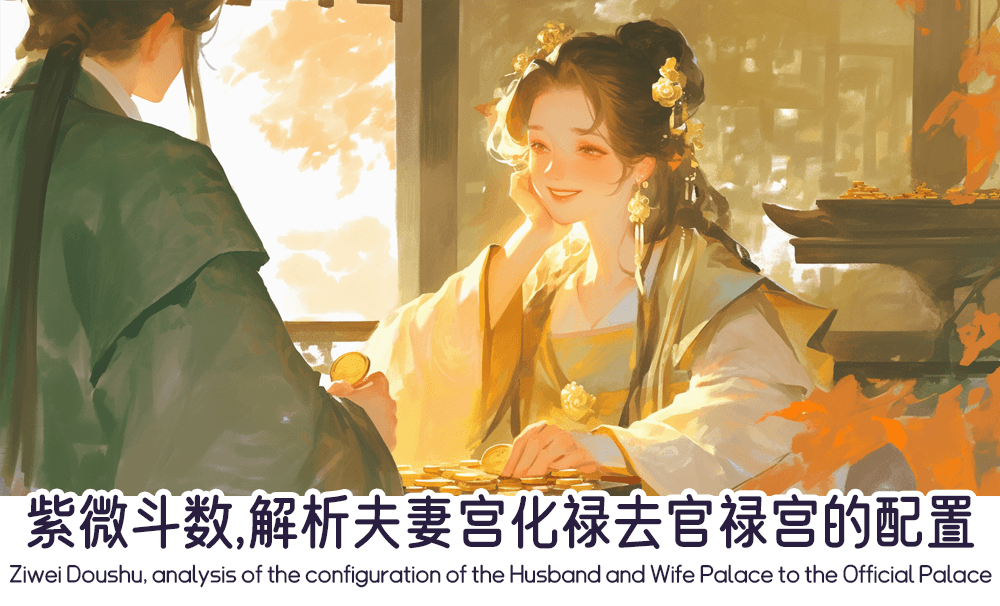 紫微斗数，解析夫妻宫化禄去官禄宫的配置