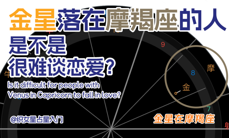 金星落在摩羯座的星座示例