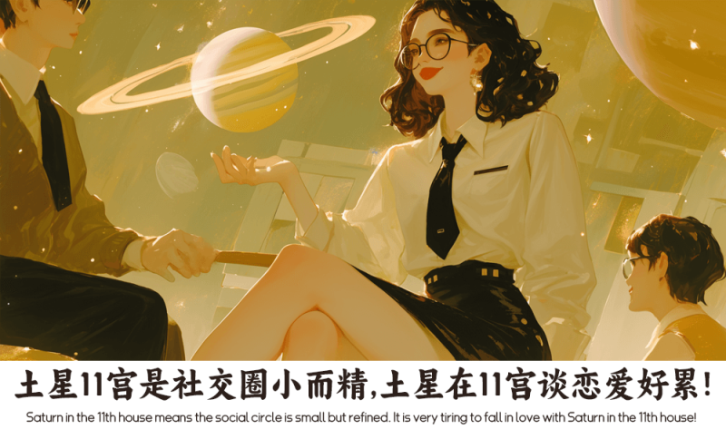 土星11宫是社交圈小而精