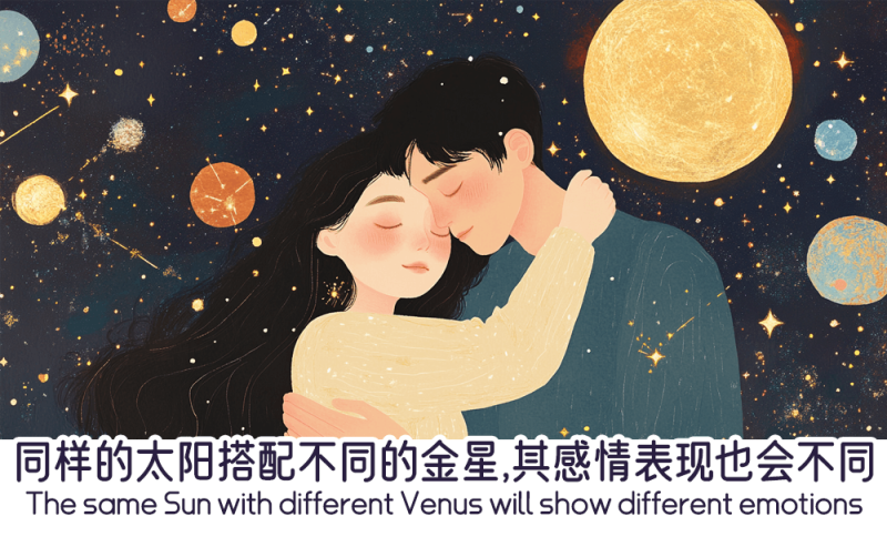 同样的太阳搭配不同的金星