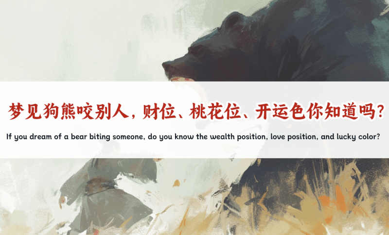 梦见狗熊咬别人
