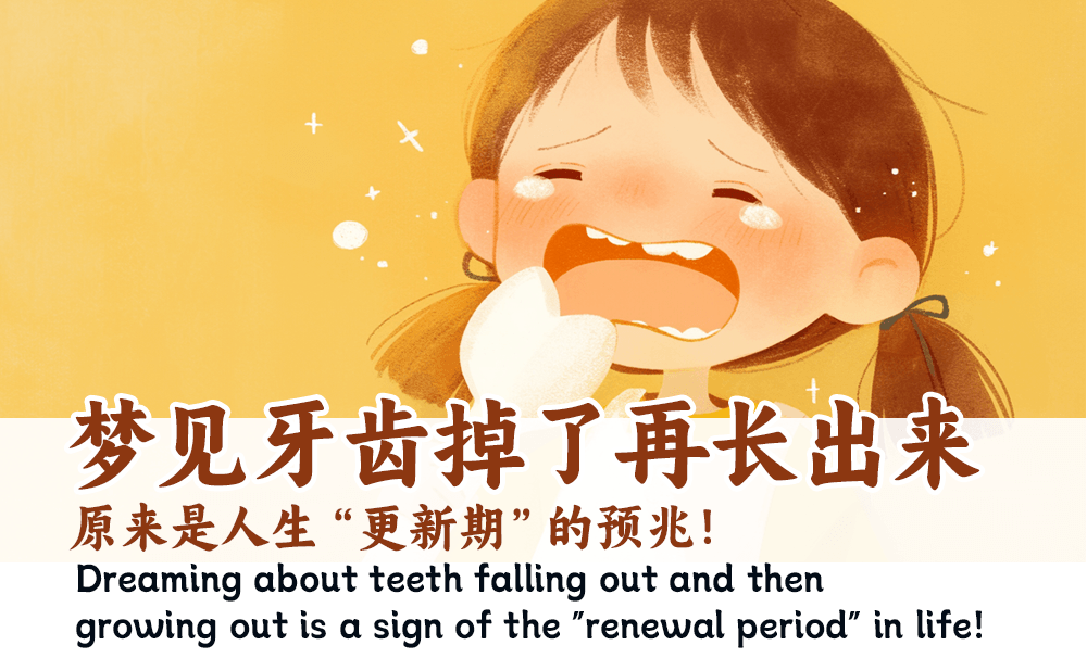 梦见牙齿掉了再长出来，原来是人生“更新期”的预兆！