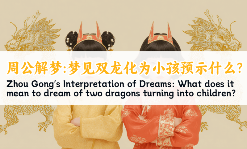 梦见双龙化为小孩预示什么