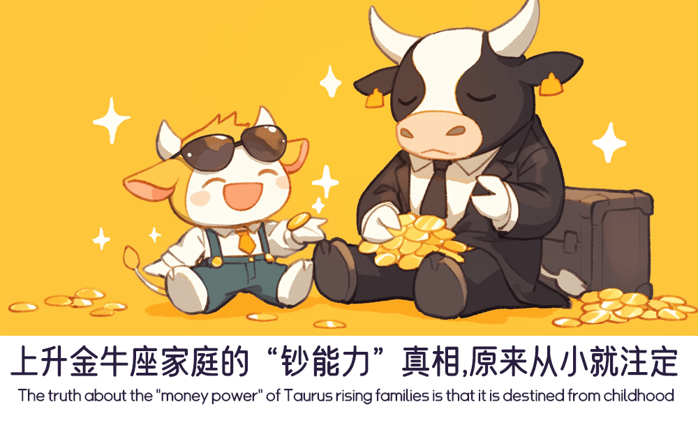 上升金牛座家庭的“钞能力”真相，原来从小就注定！