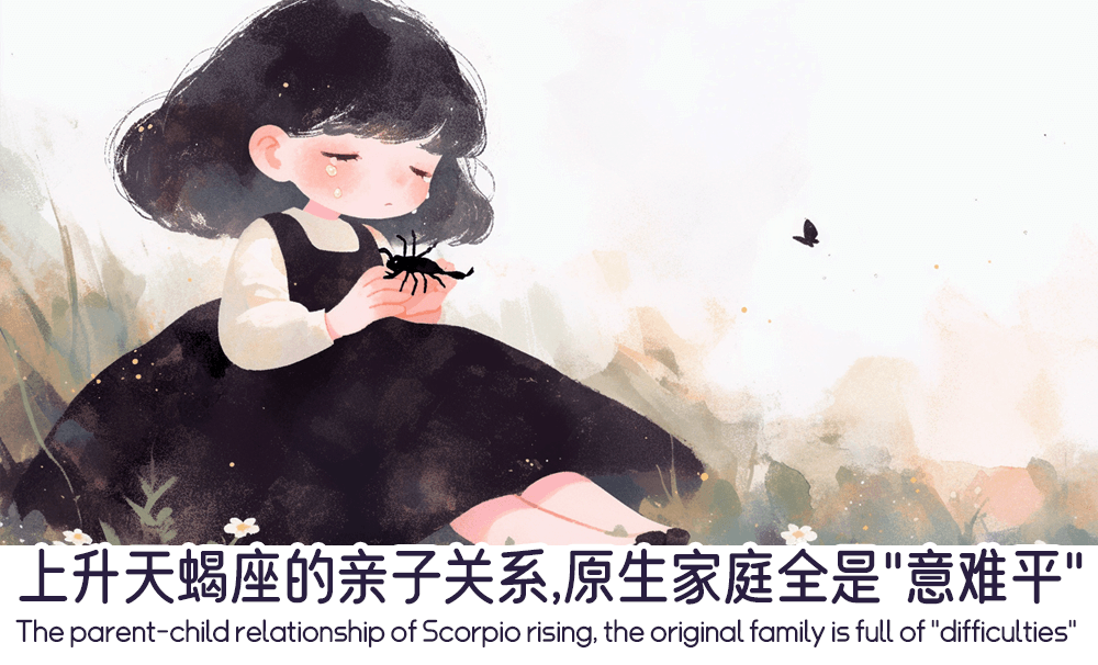 上升天蝎座的亲子关系，原生家庭全是“意难平”！