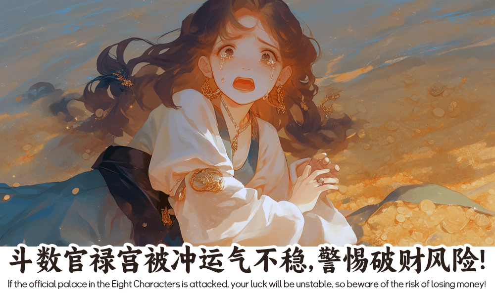 斗数官禄宫被冲运气不稳，警惕破财风险！