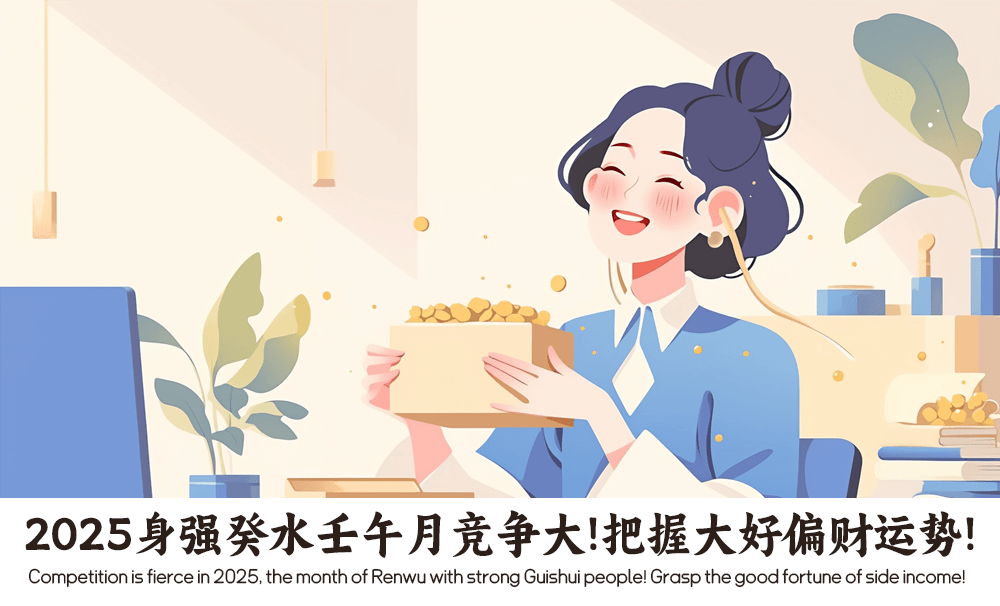 2025身强癸水壬午月竞争大！把握大好偏财运势！