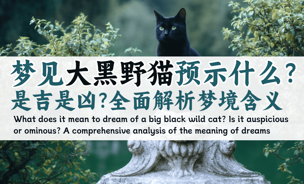 梦见大黑野猫预示什么？是吉是凶？全面解析梦境含义