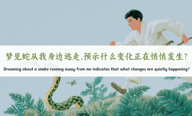梦见蛇从我身边逃走