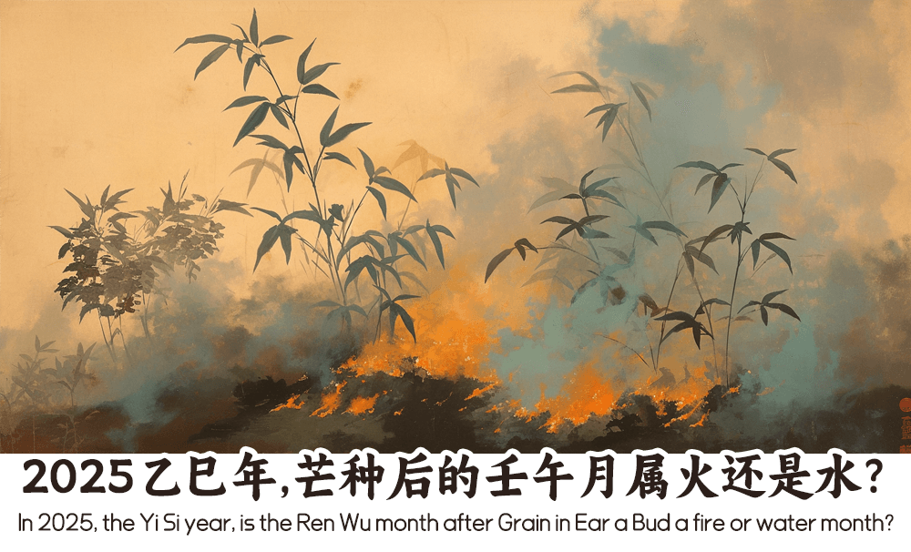 2025乙巳年，芒种后的壬午月属火还是水？