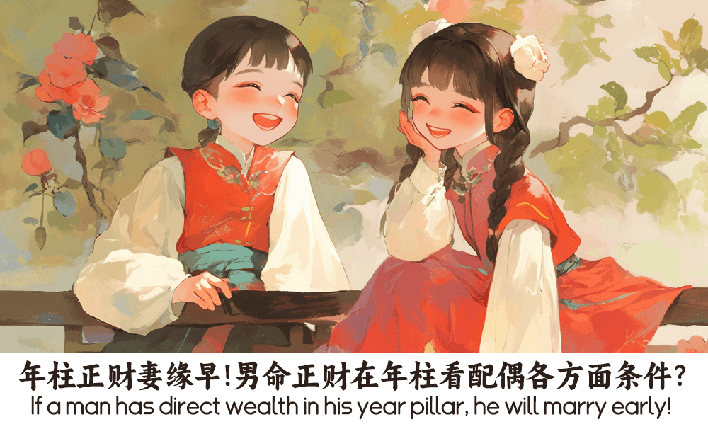 年柱正财妻缘早！男命正财在年柱看配偶各方面条件？