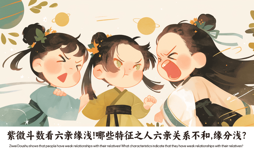 紫微斗数看六亲缘浅！哪些特征之人六亲关系不和，缘分浅？
