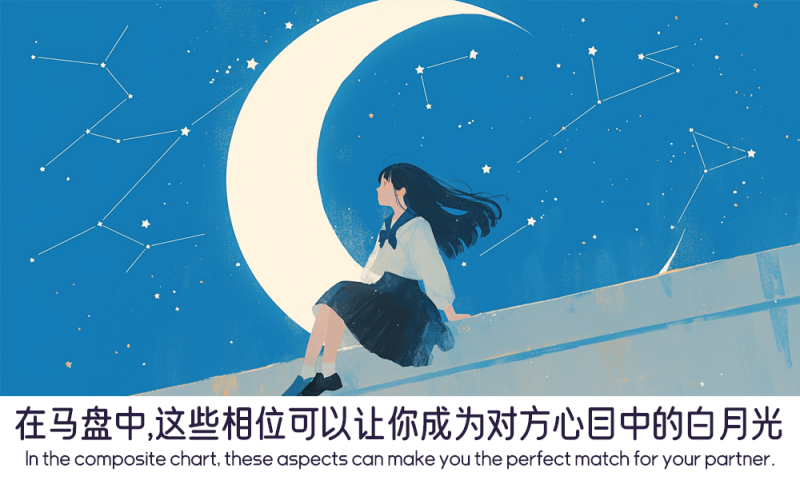 马盘中这些相位可以让你成为对方心目中的白月光