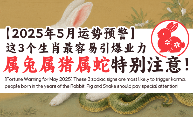 2025年5月这4个生肖最容易引爆业力