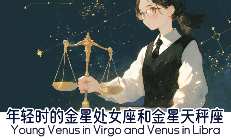 年轻时的金星处女座和金星天秤座