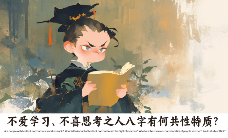 不爱学习、不喜思考之人八字