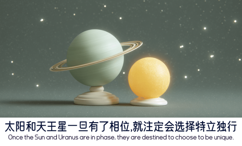 太阳和天王星一旦有了相位