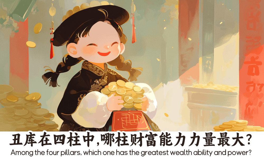丑库在四柱中，哪柱财富能力力量最大？